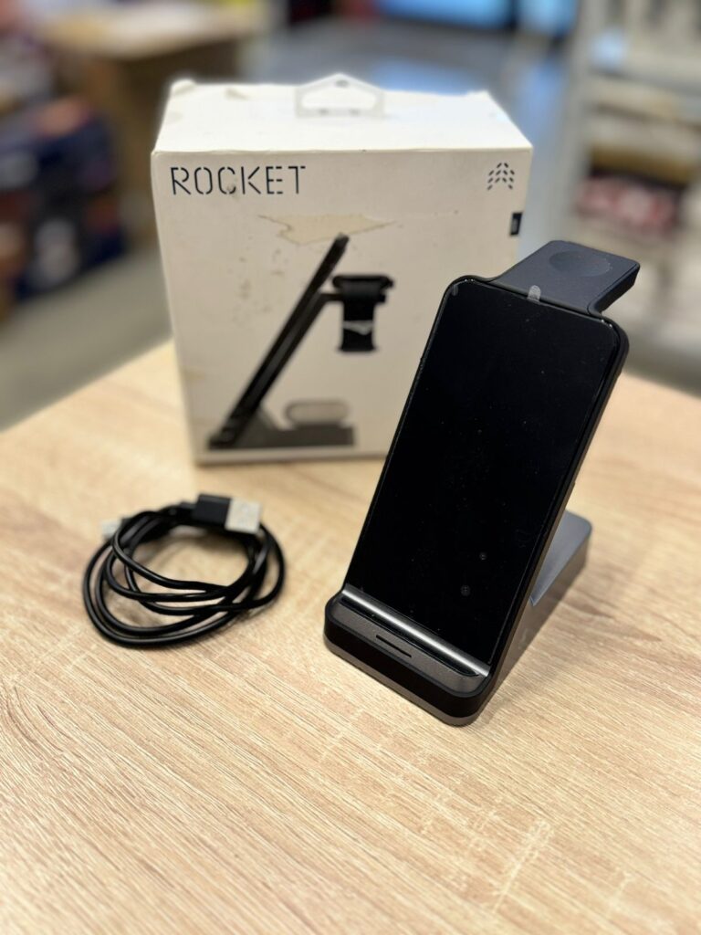 Беспроводное зарядное устройство Rocket для iPhone 3-в-1 Stand