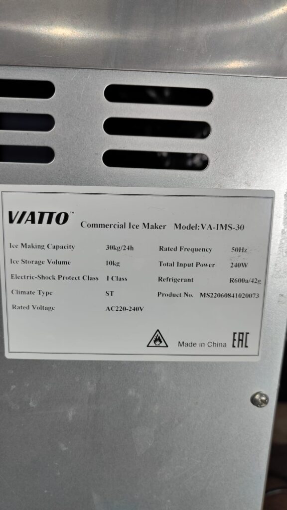 Льдогенератор Viatto Commercial VA-IMS-30