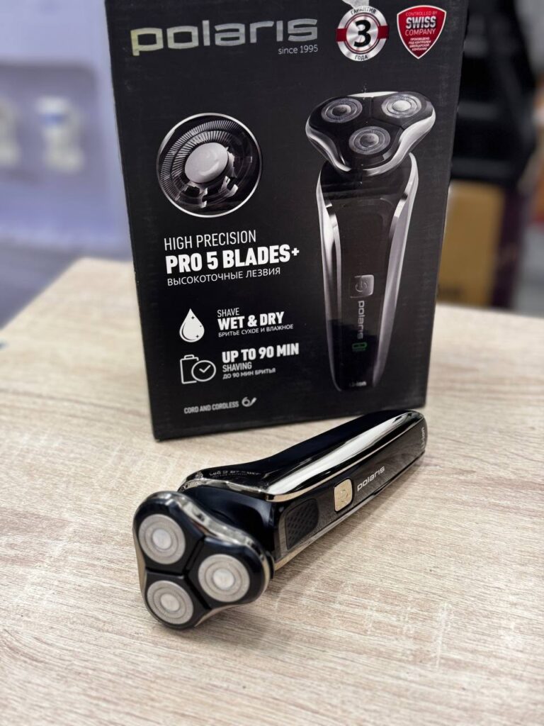 Бритва Polaris PMR 0307RС wet&dry PRO 5 blades+